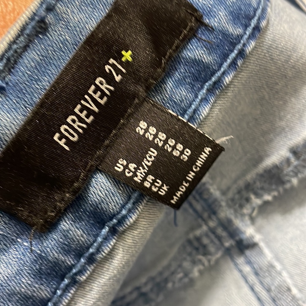 Forever 21+ Ladies Denim High Rise Skinny Pants sz 26 NWT - Picture 5 of 5